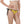 Girl wearing a yellow and black bikini bottom with alternating cat and dog print 